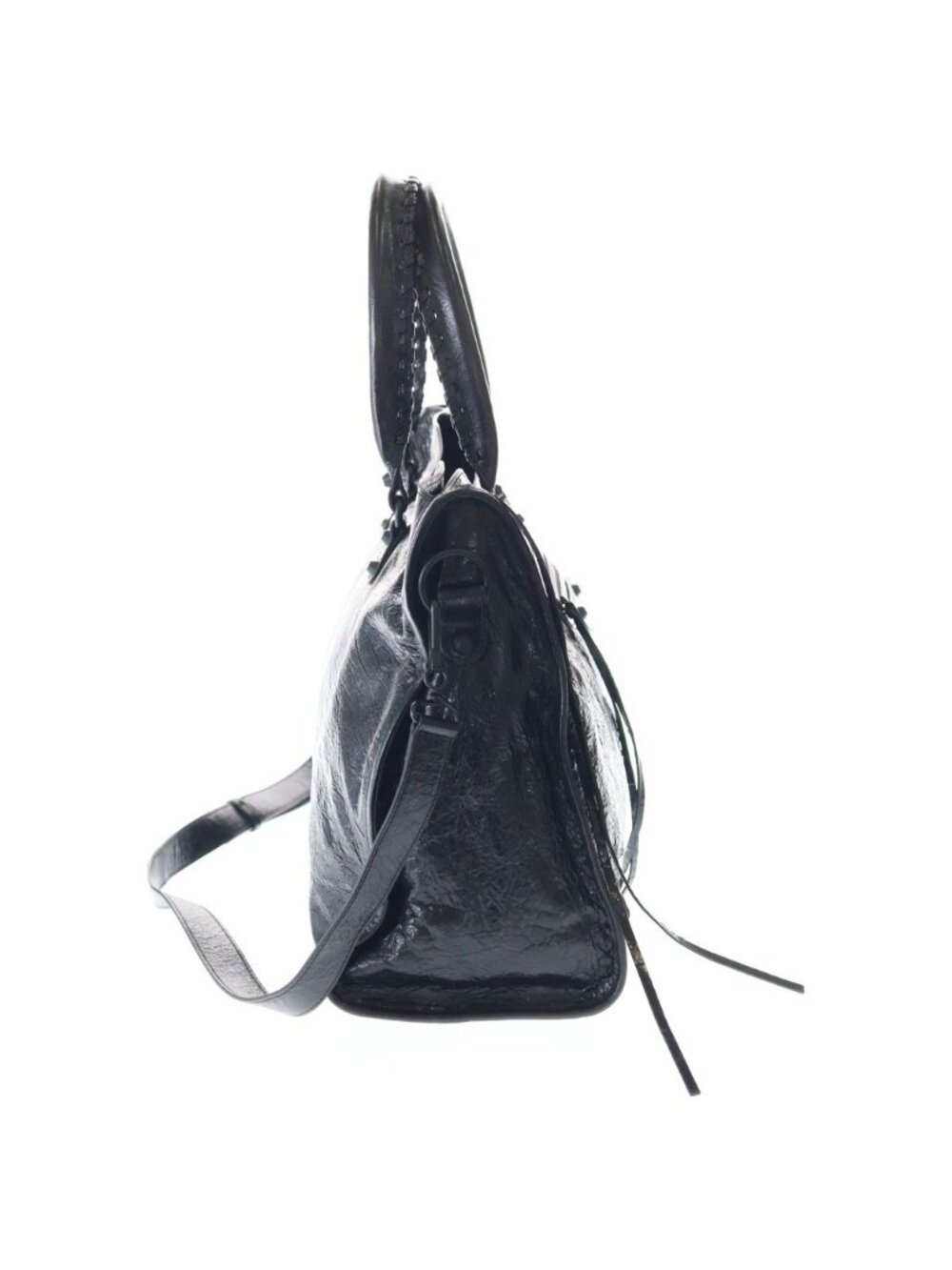 Balenciaga City Large Leather 2-Way Bag Black - Picture 3 of 6